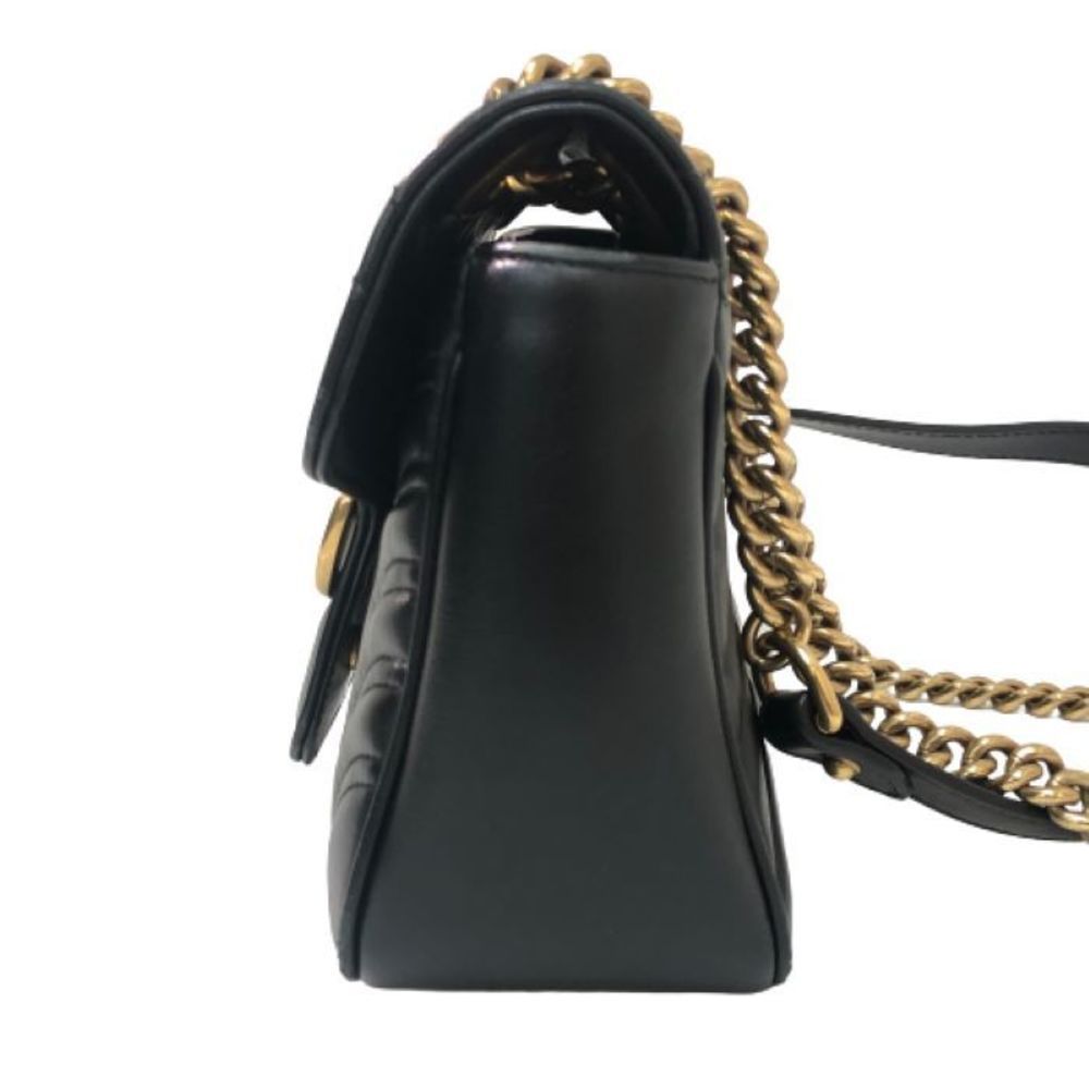 Gucci GG Momant Quilted Shoulder Bag Black - Picture 3 of 10